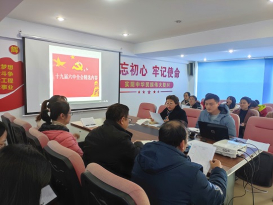 公司黨支部“深入學(xué)習(xí)十九屆六中全會(huì)精神”